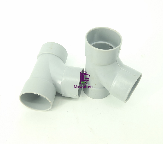 2PCS 2 Inch PVC Tee Pipe Fitting